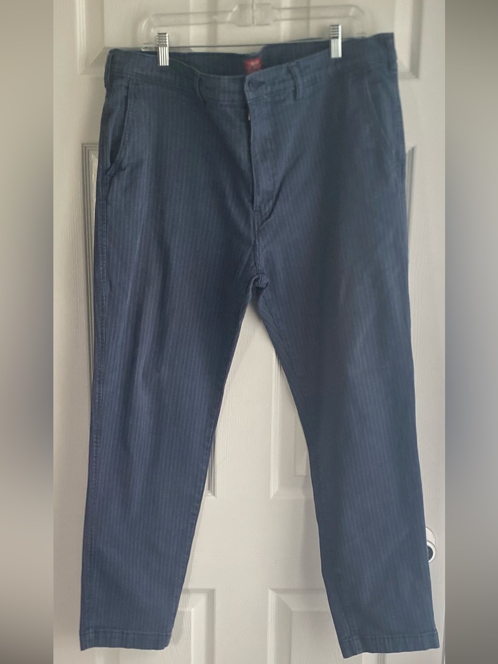 Levi's Navy Pinstriped Chinos